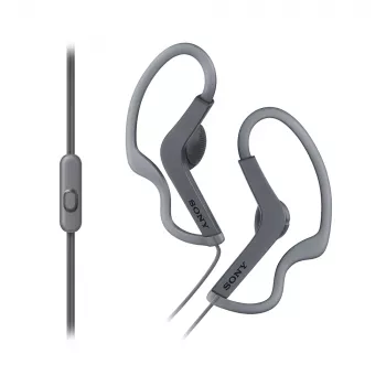Sony MDRAS210APB headset bedraad oorhaak sport zwart