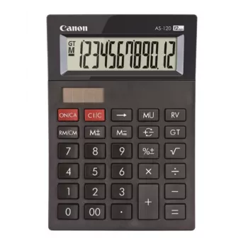 Canon AS-120 II DBL mini-bureaurekenmachine, zwart