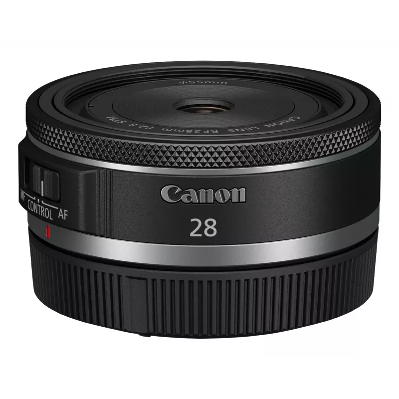 Canon groothoek RF 28 mm F2.8 STM camera-objectieven, zwart