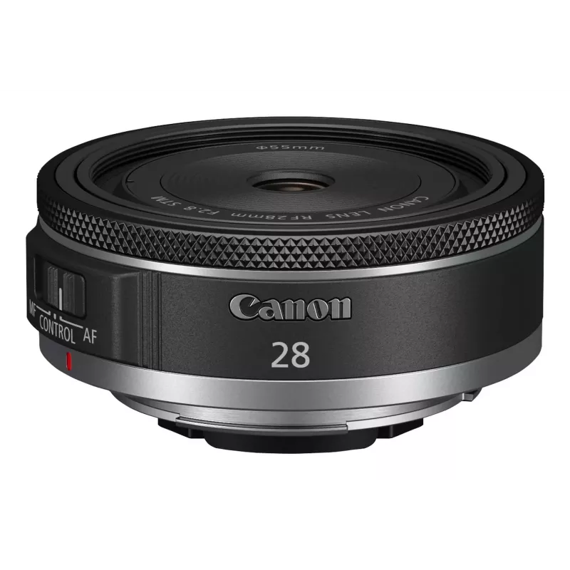 Canon groothoek RF 28 mm F2.8 STM camera-objectieven, zwart