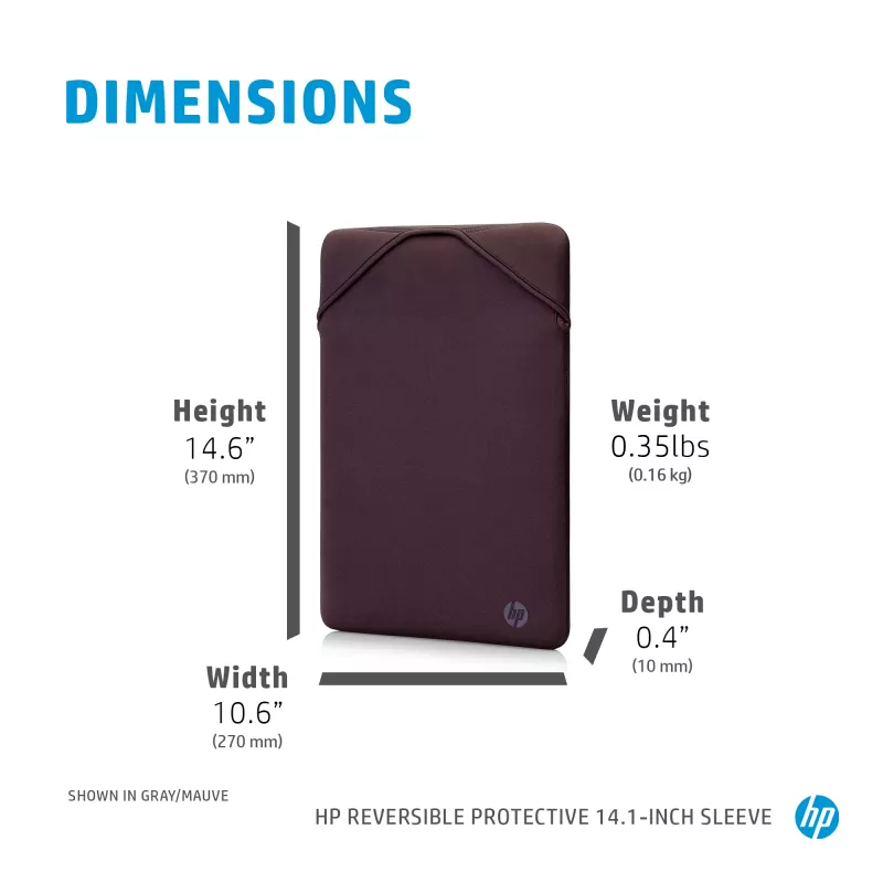 HP Reversible Protective 14,1-inch Geo laptophoes, beschermhoes, 160 g