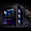 PC-behuizing XPG BATTLECRUISER midi tower zwart