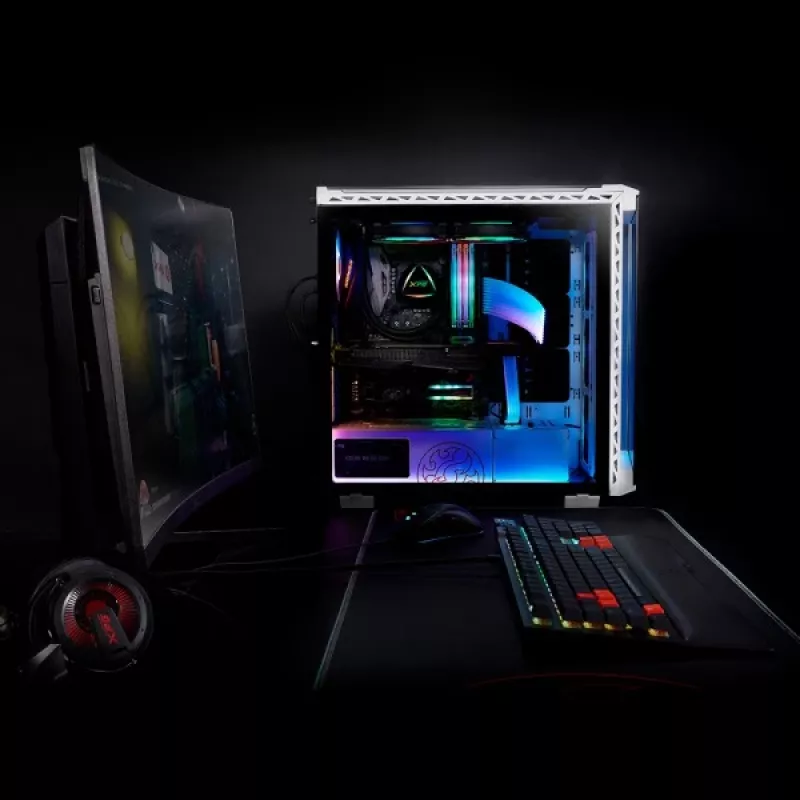 PC-behuizing XPG BATTLECRUISER midi tower zwart