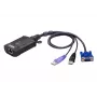 ATEN USB VGA KVM over IP Mini, 1920 x 1200 pixel, Ethernet LAN, 3,47 W, zwart, paars