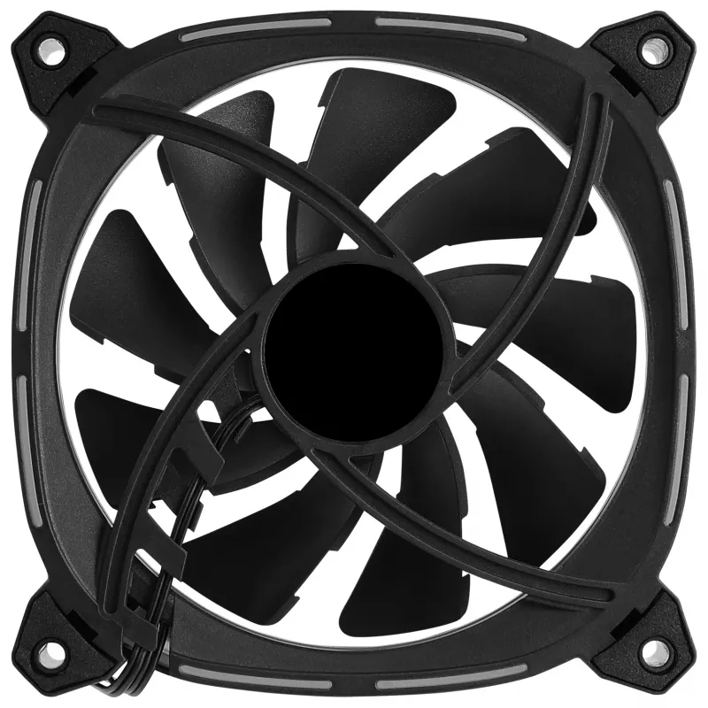 Aerocool ASTRO12 pc-ventilator 12cm LED RGB antivibratie 6 pins zwart