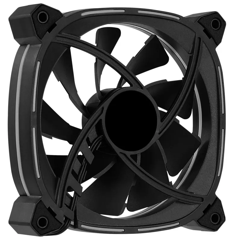 Aerocool ASTRO12 pc-ventilator 12cm LED RGB antivibratie 6 pins zwart
