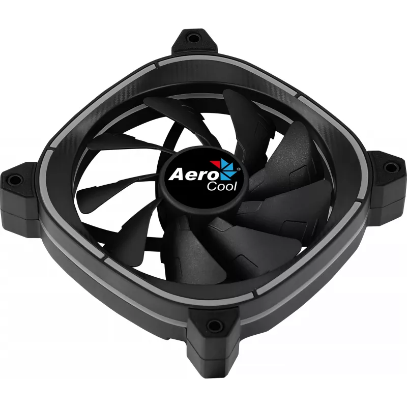 Aerocool ASTRO12 pc-ventilator 12cm LED RGB antivibratie 6 pins zwart