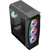 Aerocool Aero One Duo ATX pc-behuizing 4x ARGB-ventilator 12 cm + frontrooster