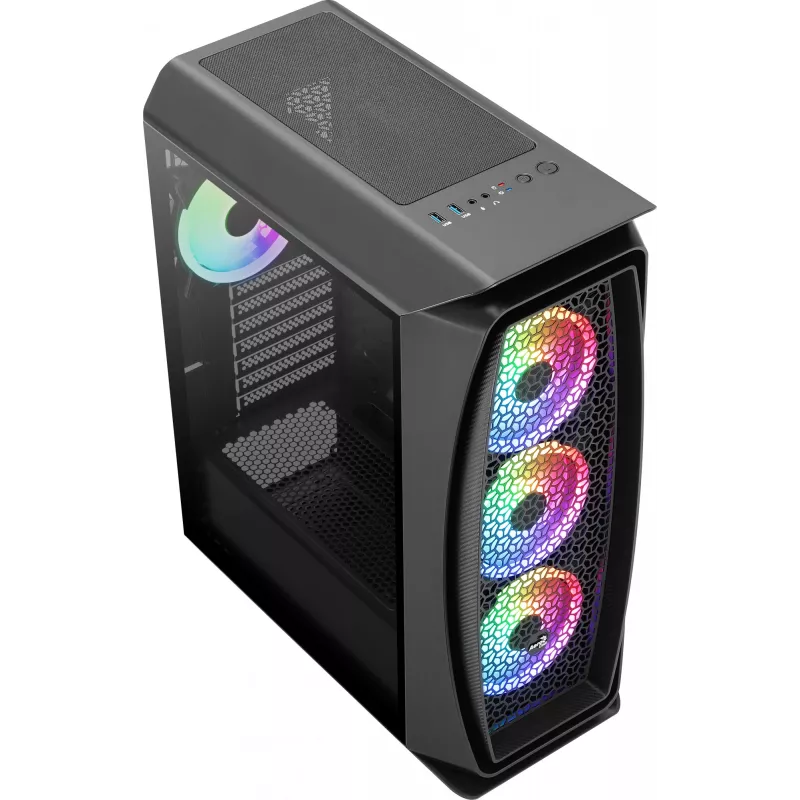Aerocool Aero One Duo ATX pc-behuizing 4x ARGB-ventilator 12 cm + frontrooster