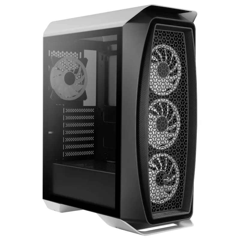 Aerocool AEROONEDUOWHV1 Gaming ATX-behuizing 4xARGB-ventilator wit