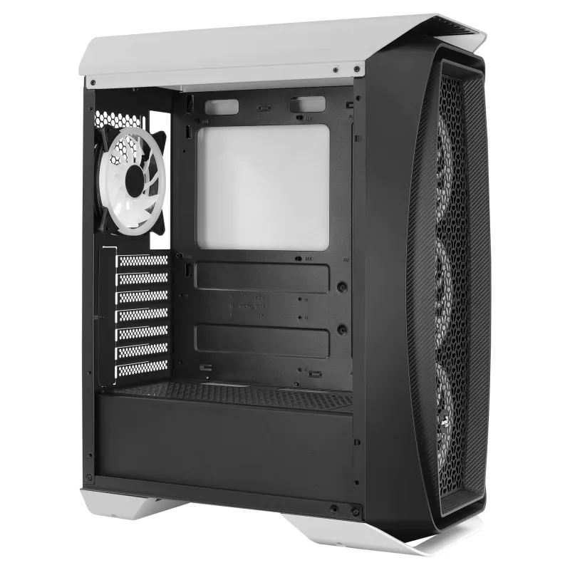 Aerocool AEROONEDUOWHV1 Gaming ATX-behuizing 4xARGB-ventilator wit