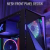 Aerocool Glider gehard glas zwart