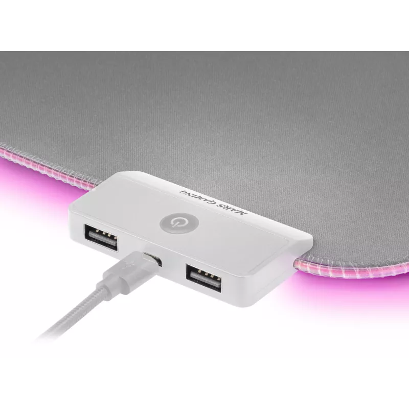 Mars Gaming MMPRGB2S RGB muispad XXL zilver