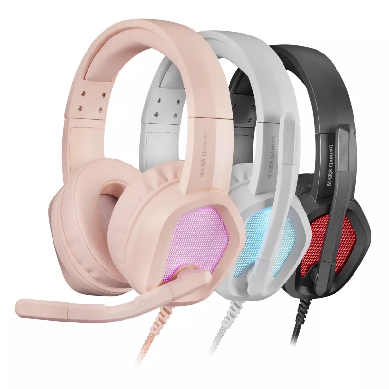 Mars Gaming MH320 headset bedraad hoofdband USB Type-A roze
