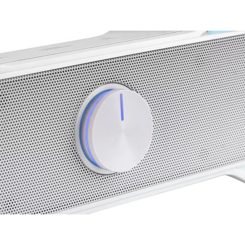 Mars Gaming MSBX, witte luidspreker-soundbar 10W, 10 W, 10 W, wit, bedraad & draadloos, 435 mm, 85 mm