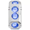 Mars Gaming MC51W wit pc-gaming-ATX-behuizing met dubbel gehard glas, 5x RGB 12cm ventilator