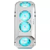 Mars Gaming MC51W wit pc-gaming-ATX-behuizing met dubbel gehard glas, 5x RGB 12cm ventilator