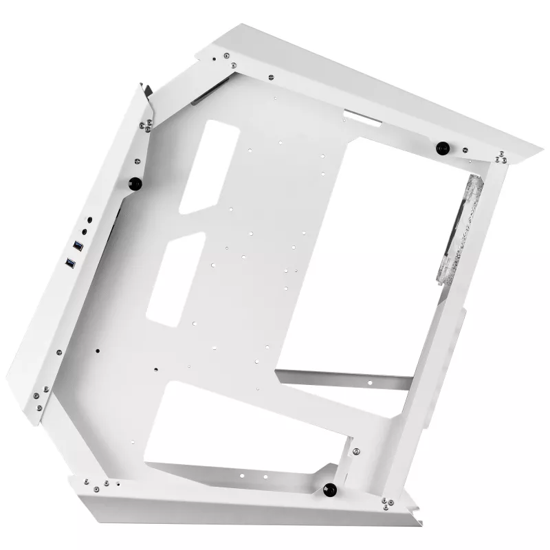 Mars Gaming MC51W wit pc-gaming-ATX-behuizing met dubbel gehard glas, 5x RGB 12cm ventilator