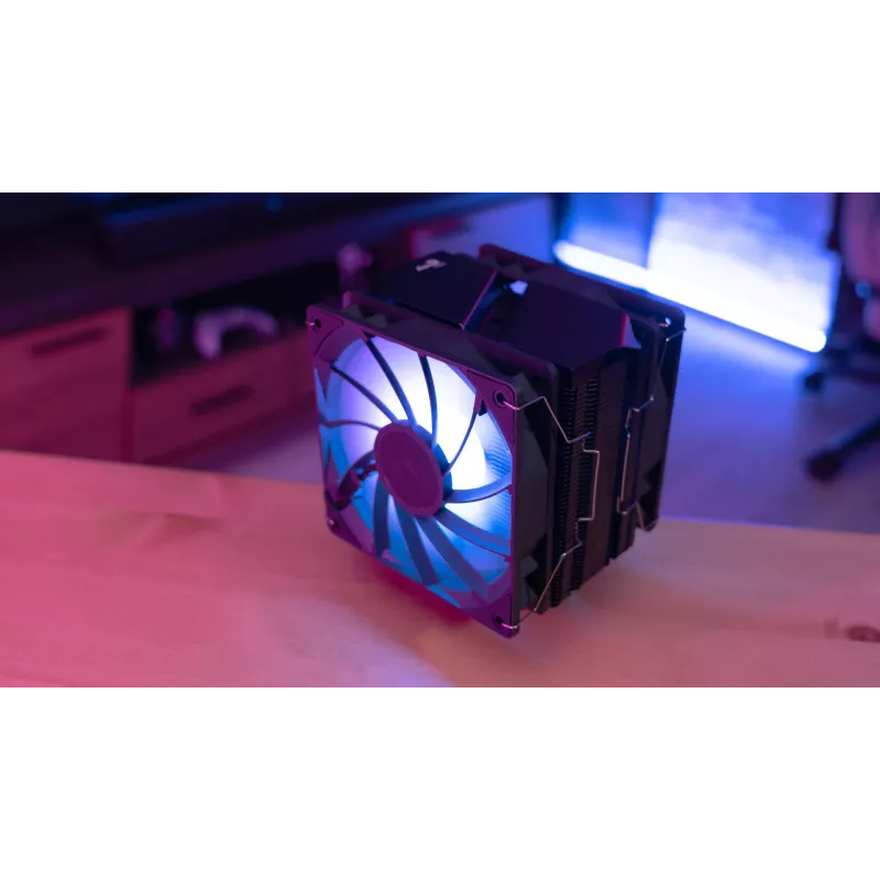 Aerocool Rime 4 Dual Processor-luchtkoeler 12 cm Zwart 1 stuk