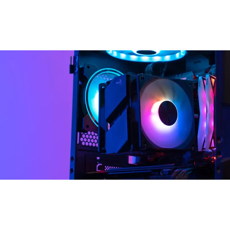 Aerocool Rime 4 Dual Processor-luchtkoeler 12 cm Zwart 1 stuk