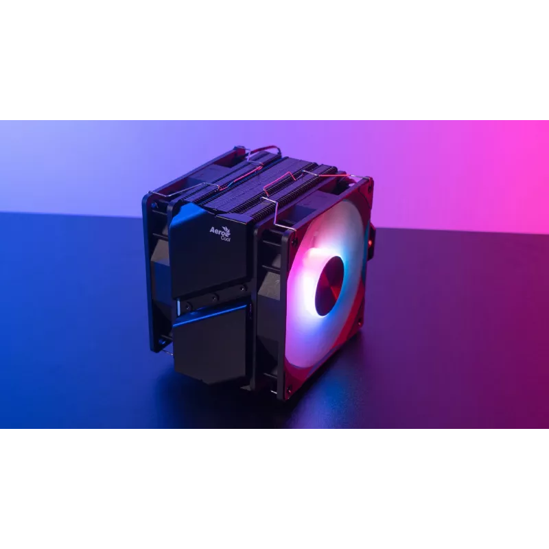 Aerocool Rime 4 Dual Processor-luchtkoeler 12 cm Zwart 1 stuk