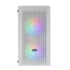 Mars Gaming MC300W Micro-ATX-behuizing met gehard glas, 3x FRGB-ventilator, Wit