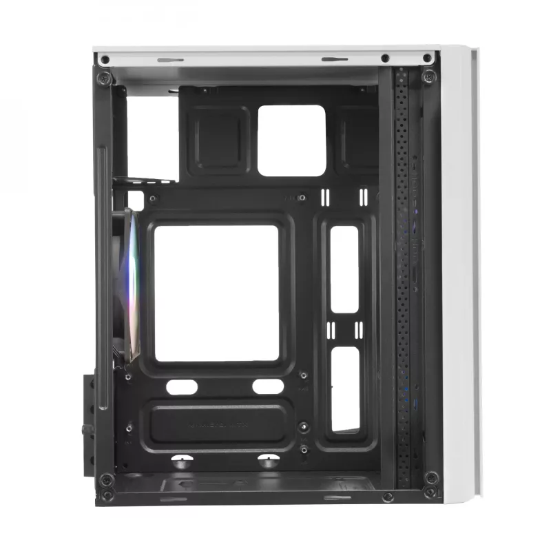 Mars Gaming MC300W Micro-ATX-behuizing met gehard glas, 3x FRGB-ventilator, Wit