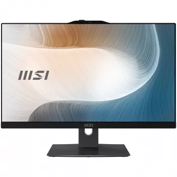 MSI Modern AM242TP 1M-1230EU Intel Core 3 100U 60,5 cm (23,8 inch) 1920 x 1080 Pixel Touchscreen All-in-One-pc 8 GB DDR5-SDRAM 256 GB SSD Windows 11 Pro Wi-Fi 6E (802.11ax) Zwart