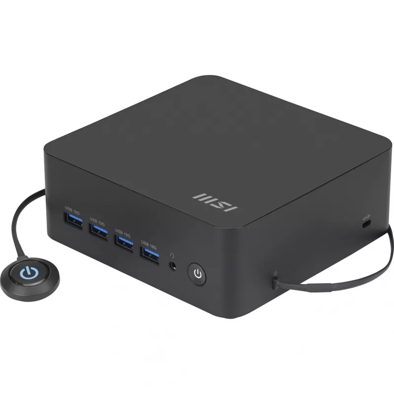 Mini PC MSI Cubi Z AI 8M Barebone R9-8945HS — 0GB, geen besturingssysteem