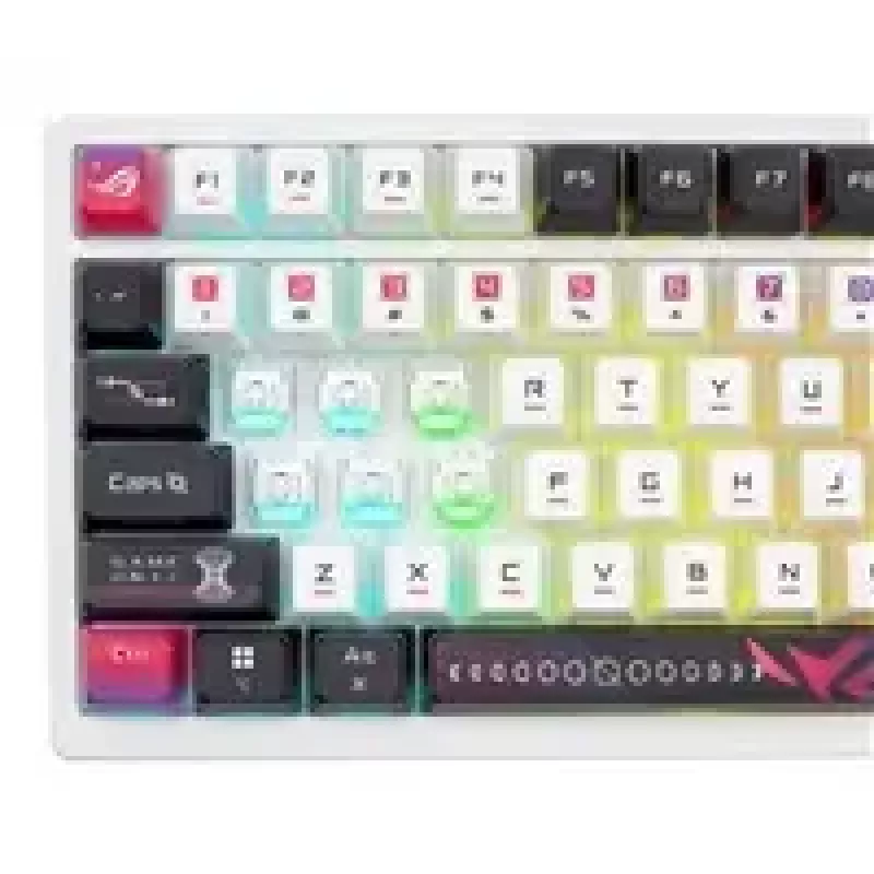 Mechanisch draadloos toetsenbord ASUS ROG Azoth X — US-layout, Bluetooth & RF 2,4 GHz, wit