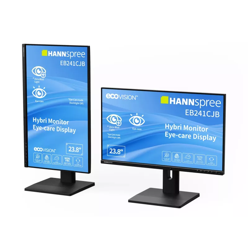 Hannspree Hybri Monitor EB241CJB computermonitor 60,5 cm (23,8 inch) 1920 x 1080 Pixel Full HD LCD zwart