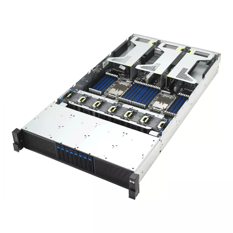 Rackserver ASUS RS720-E12-RS8G 3,2 kW redundante voeding, 8 hot-swap-bays