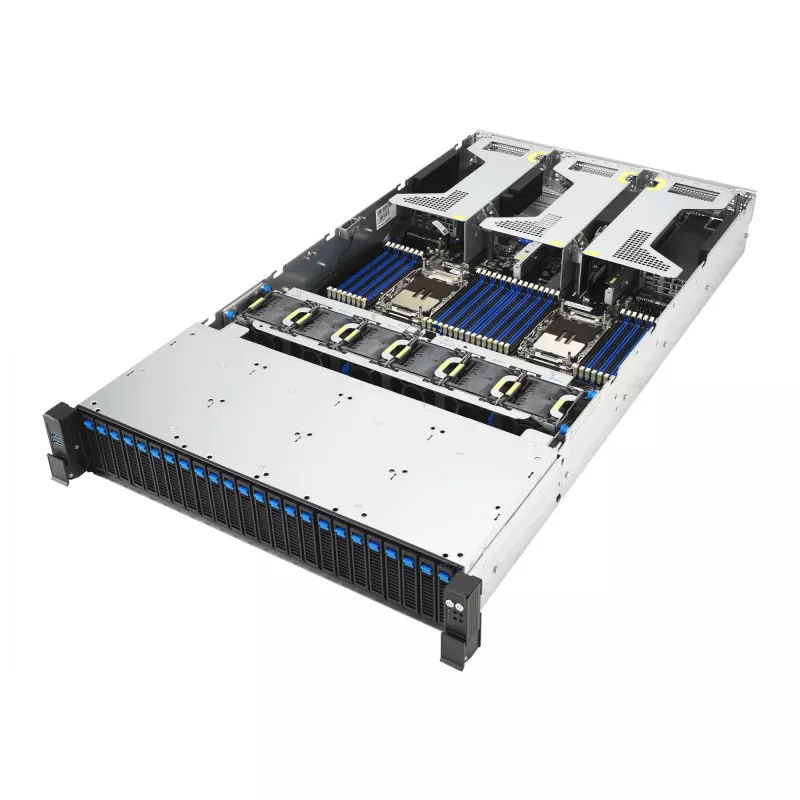 Server ASUS RS720-E12-RS24G 3,2 kW 24N – Rackserver met 3,2 kW voeding en 24 drive-bays