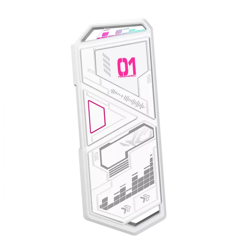 SSD-behuizing ASUS ROG Strix Arion Hatsune Miku Edition Wit M.2 PCIe USB Type-C 10 Gbit/s