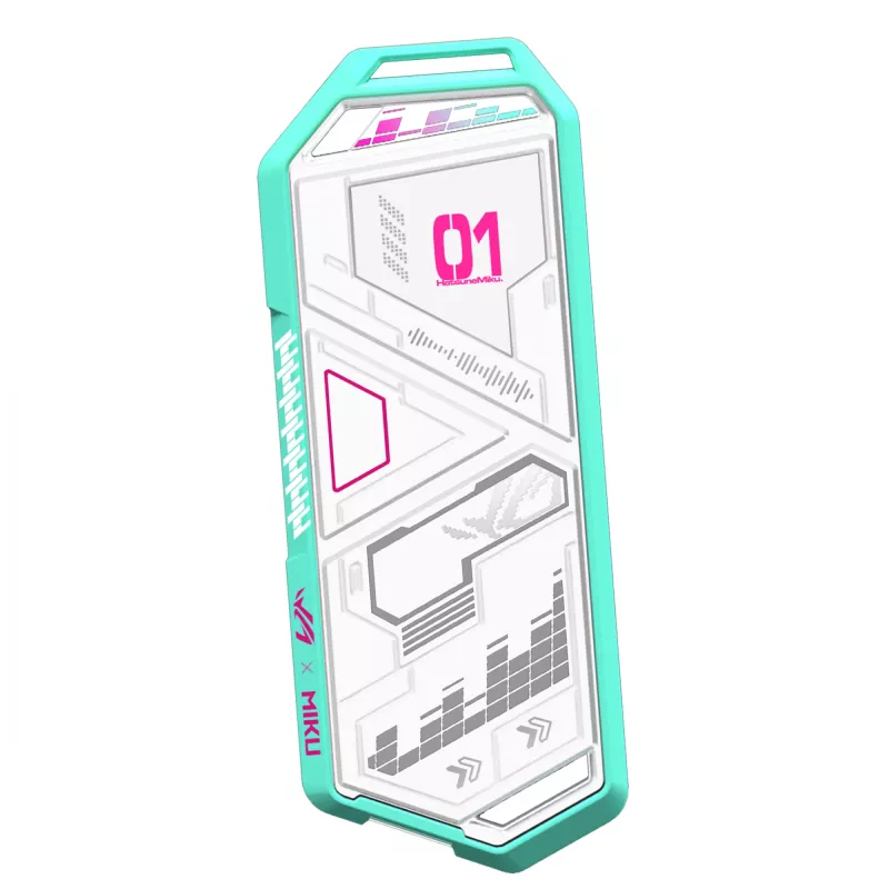 SSD-behuizing ASUS ROG Strix Arion Hatsune Miku Edition Wit M.2 PCIe USB Type-C 10 Gbit/s