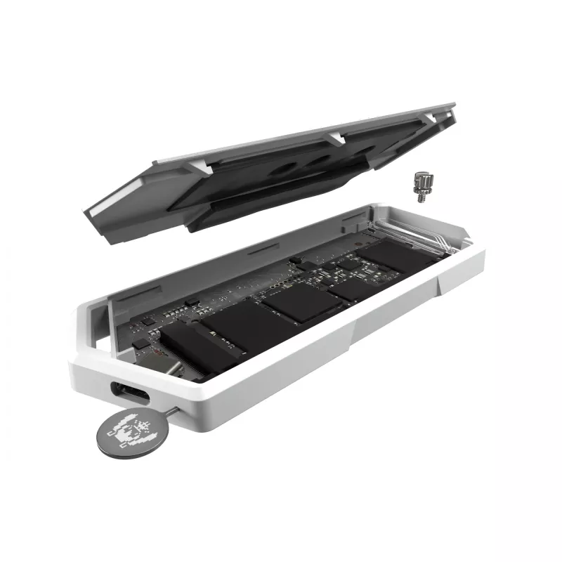 SSD-behuizing ASUS ROG Strix Arion Hatsune Miku Edition Wit M.2 PCIe USB Type-C 10 Gbit/s