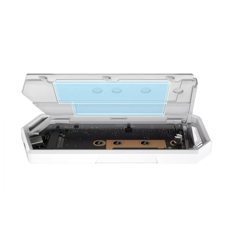 SSD-behuizing ASUS ROG Strix Arion Hatsune Miku Edition Wit M.2 PCIe USB Type-C 10 Gbit/s