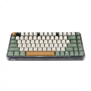 ASUS Jelly75 KD201 Mechanisch toetsenbord, 75%-formaat, USB, RF Draadloos en Bluetooth-connectiviteit, Meerkleurig