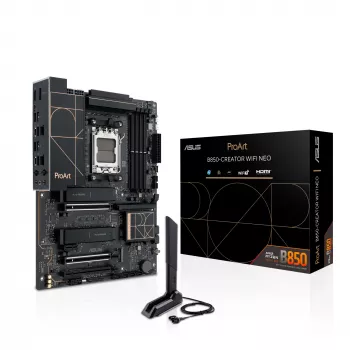 Moederbord ASUS PROART B850-CREATOR WiFi NEO — AMD B850, Socket AM5, ATX, DDR5, 4 DIMM, 256 GB, Wi-Fi 7, 5Gb Ethernet