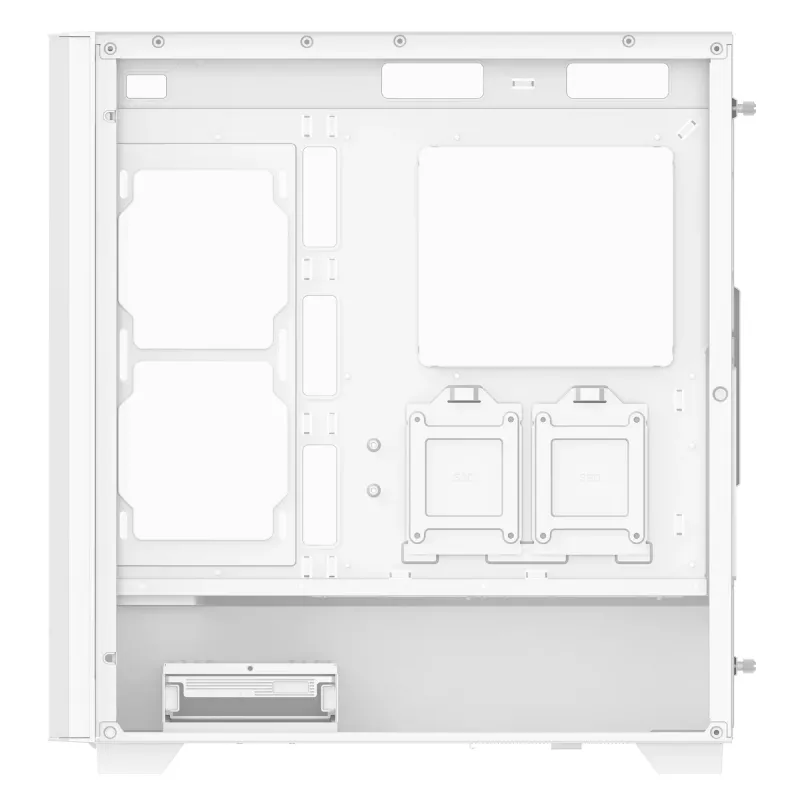 XPG VALOR AIR PRO Mid-Tower behuizing, Midi Tower, PC, wit, ATX, EATX, micro ATX, Mini-ATX, SPCC, gehard glas, meerkleurig