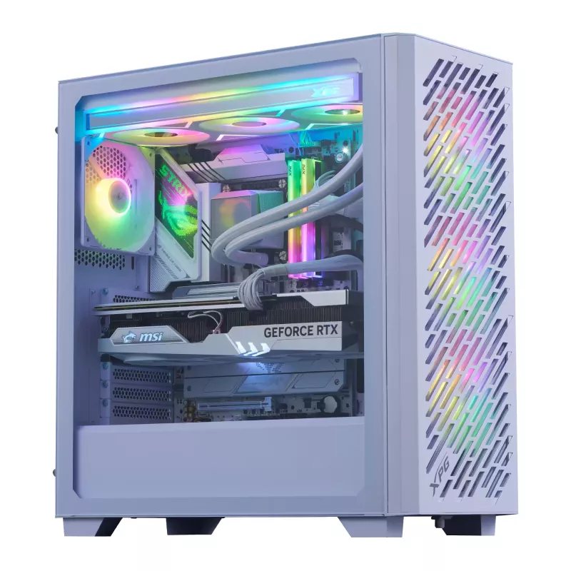 XPG VALOR AIR PRO Mid-Tower behuizing, Midi Tower, PC, wit, ATX, EATX, micro ATX, Mini-ATX, SPCC, gehard glas, meerkleurig