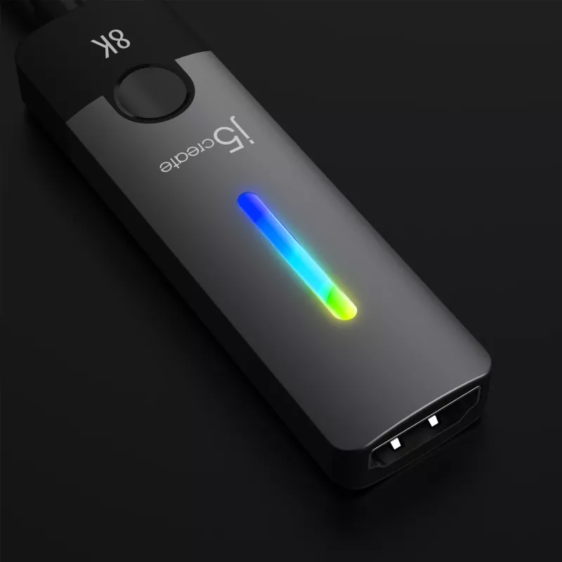 j5create JCA157-N USB-C naar HDMI 2.1 8K adapter, 10 cm