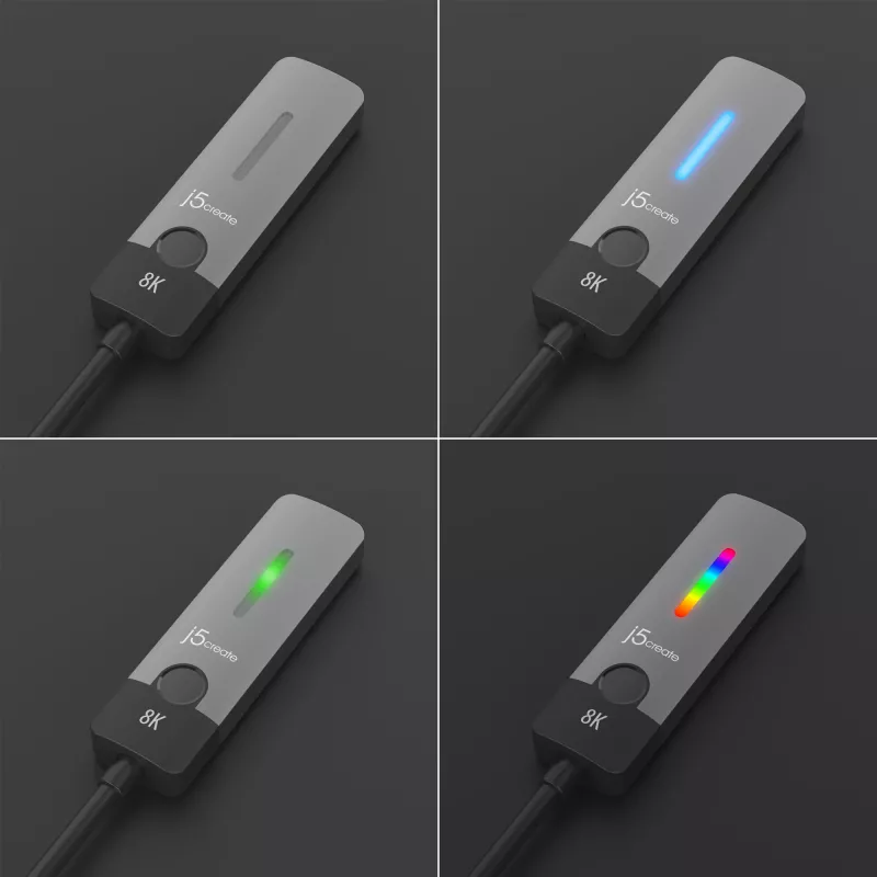 j5create JCA157-N USB-C naar HDMI 2.1 8K adapter, 10 cm