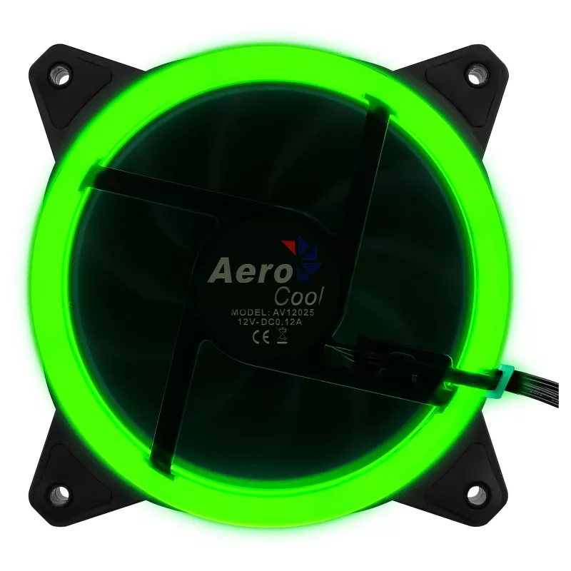 Aerocool Rev RGB computerbehuizingsventilator 12 cm zwart