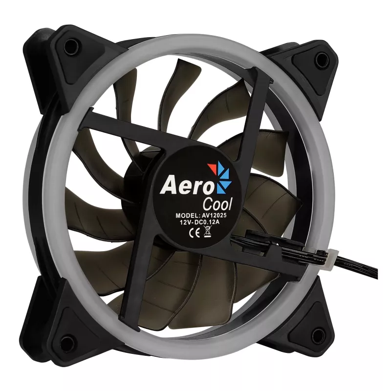 Aerocool Rev RGB computerbehuizingsventilator 12 cm zwart