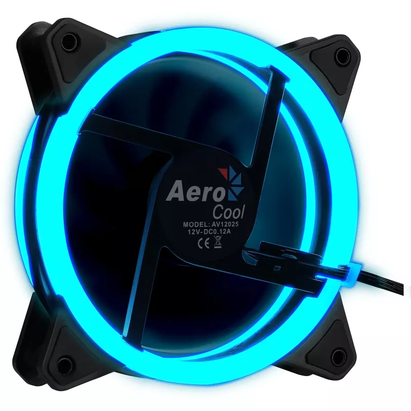 Aerocool Rev RGB computerbehuizingsventilator 12 cm zwart