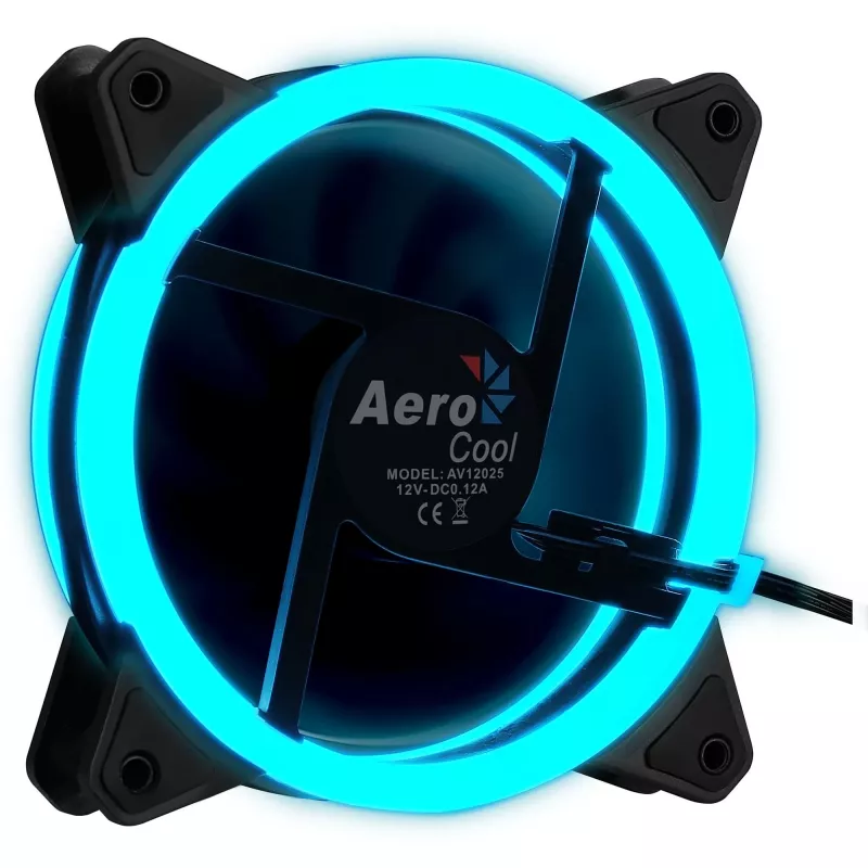 Aerocool Rev RGB computerbehuizingsventilator 12 cm zwart