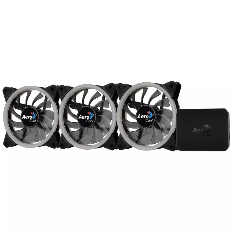 Aerocool Rev RGB Pro behuizingsventilator 12 cm zwart