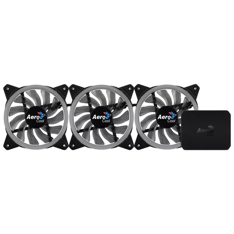 Aerocool Rev RGB Pro behuizingsventilator 12 cm zwart