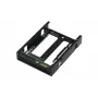 QNAP QDA-A2AR - interne RAID-behuizing - 3.5 naar 2 x 2.5 (8,9 cm naar 2 x 6,4 cm) - RAID 0, 1, JBOD - SATA 6Gb/s